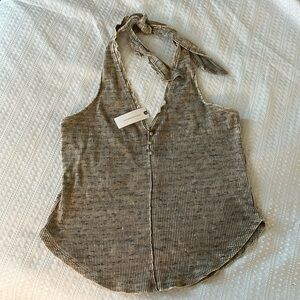 Anthropology halter neck top